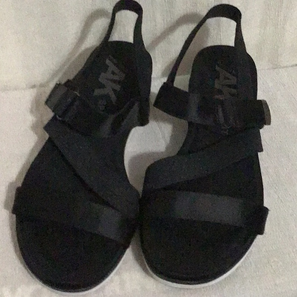 Anne Klein black sport sandal